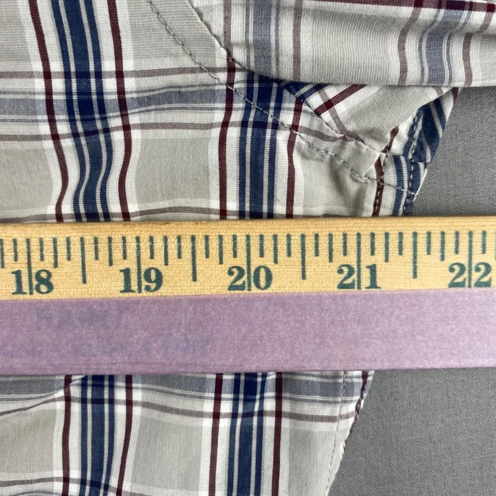 Banana Republic Grant Slim Fit Plaid Button Down‎ Shirt Mens Size M